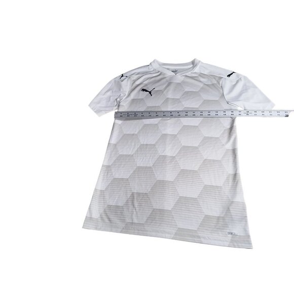 Puma Men's Team Final 21 Graphic Jersey White/Gray - Small Dry Cell - Picture 2 of 6